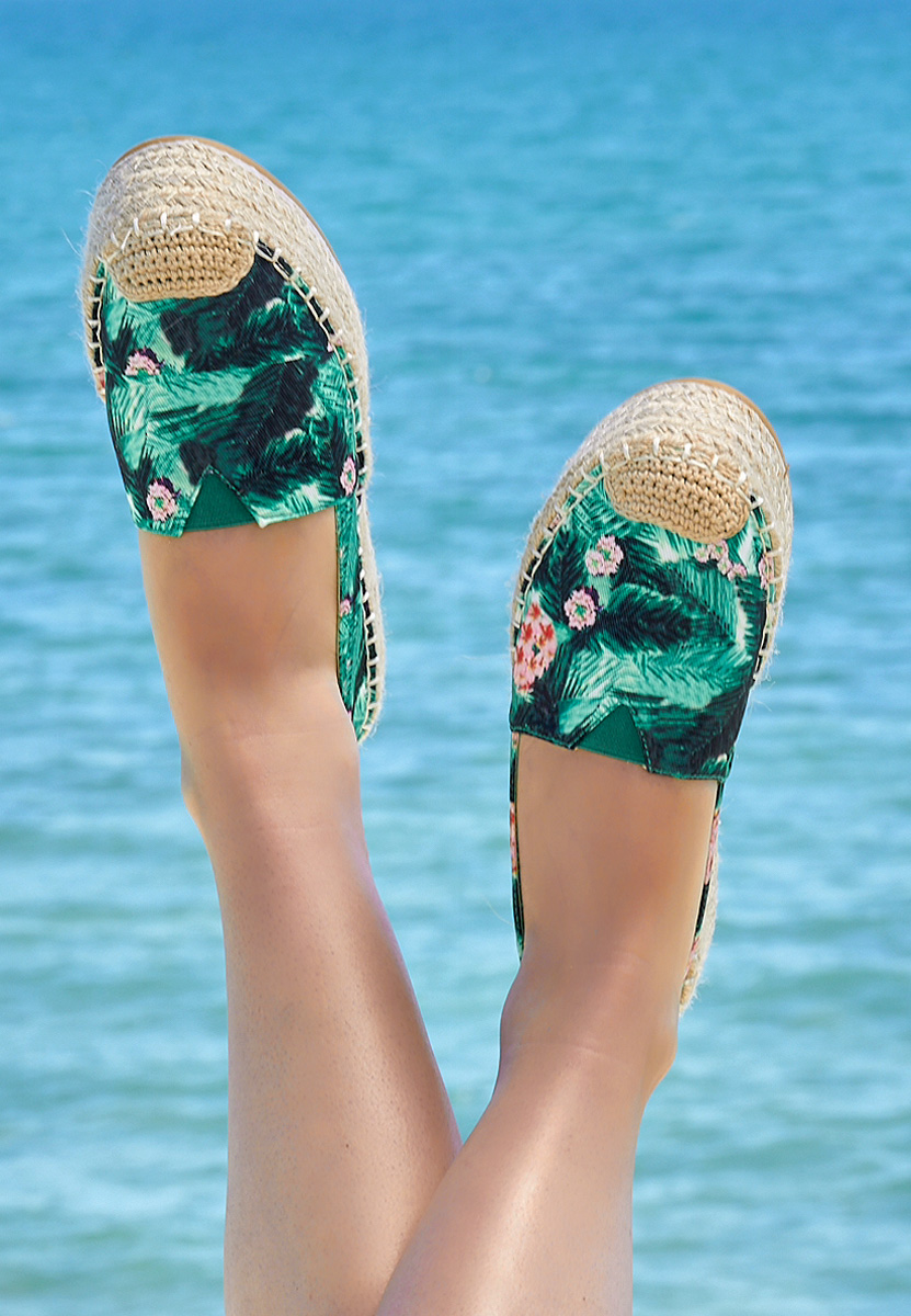 Zelené dámské espadrilky Laguna
