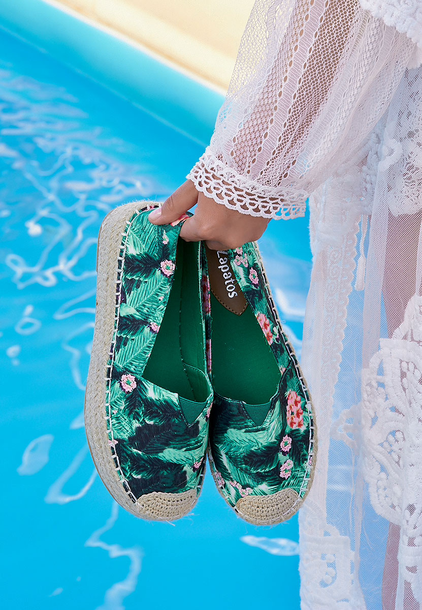 Zelené dámské espadrilky Laguna