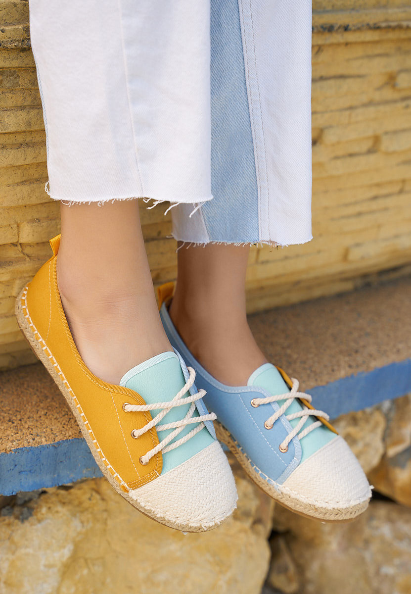 Žlutá dámské espadrilky Doria