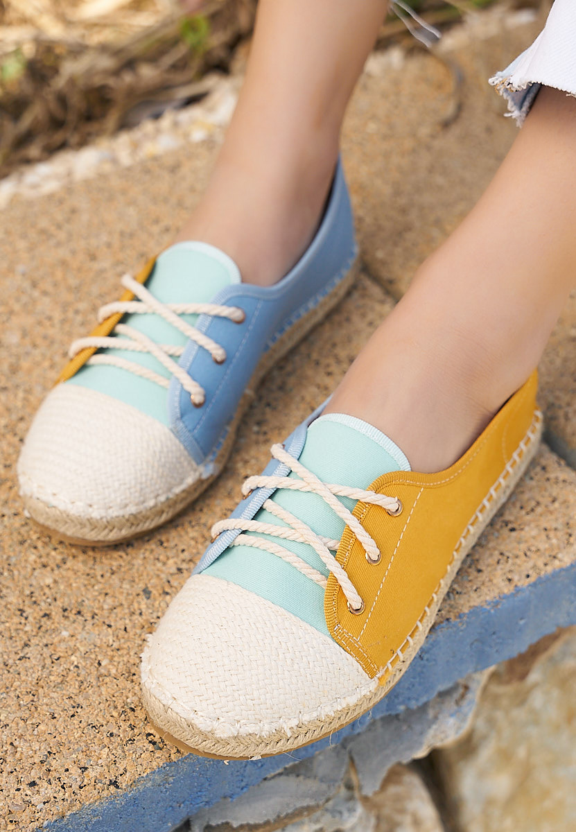 Žlutá dámské espadrilky Doria