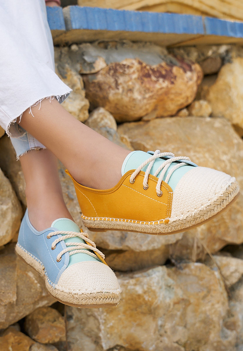 Žlutá dámské espadrilky Doria