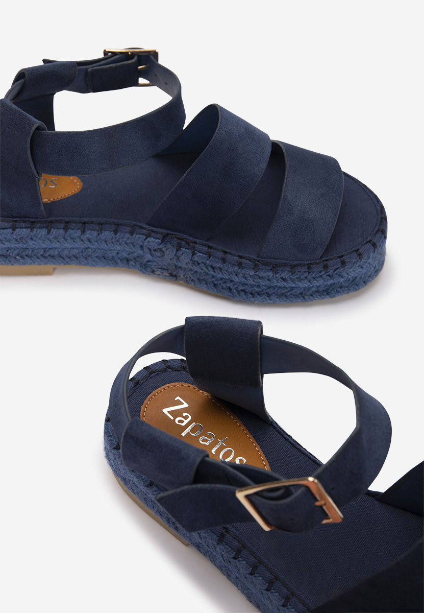 Modré sandály na platformě Coraline