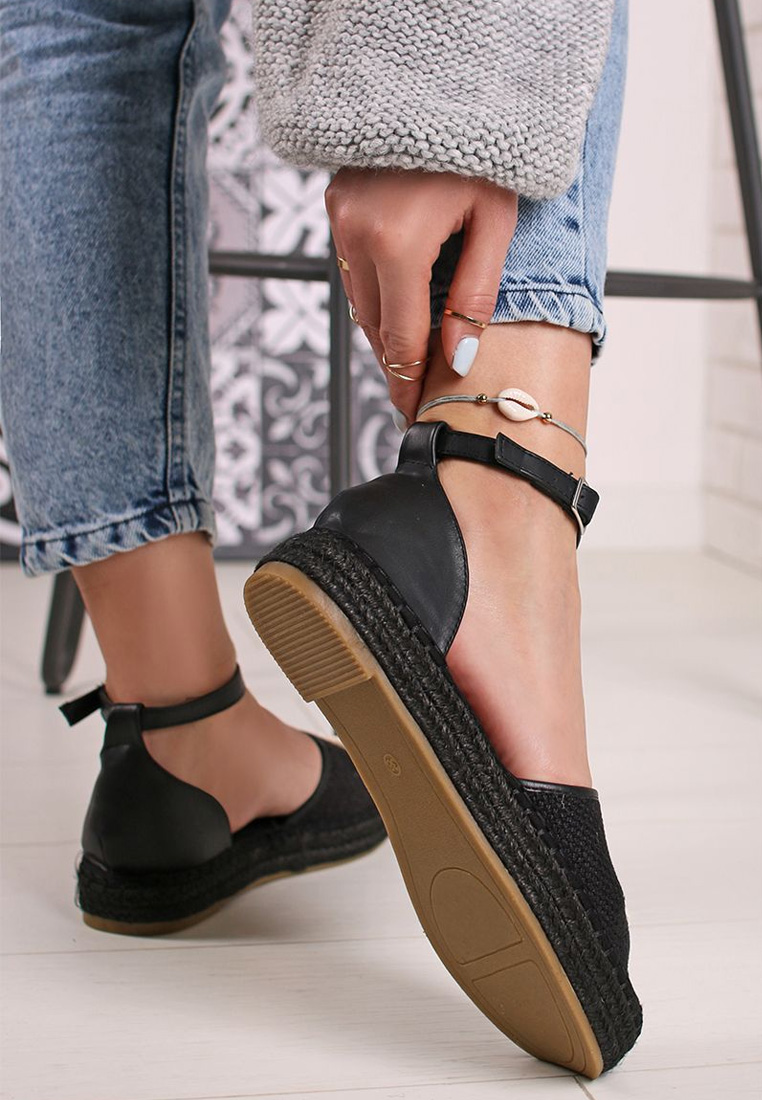 Černé dámské espadrilky Taldora