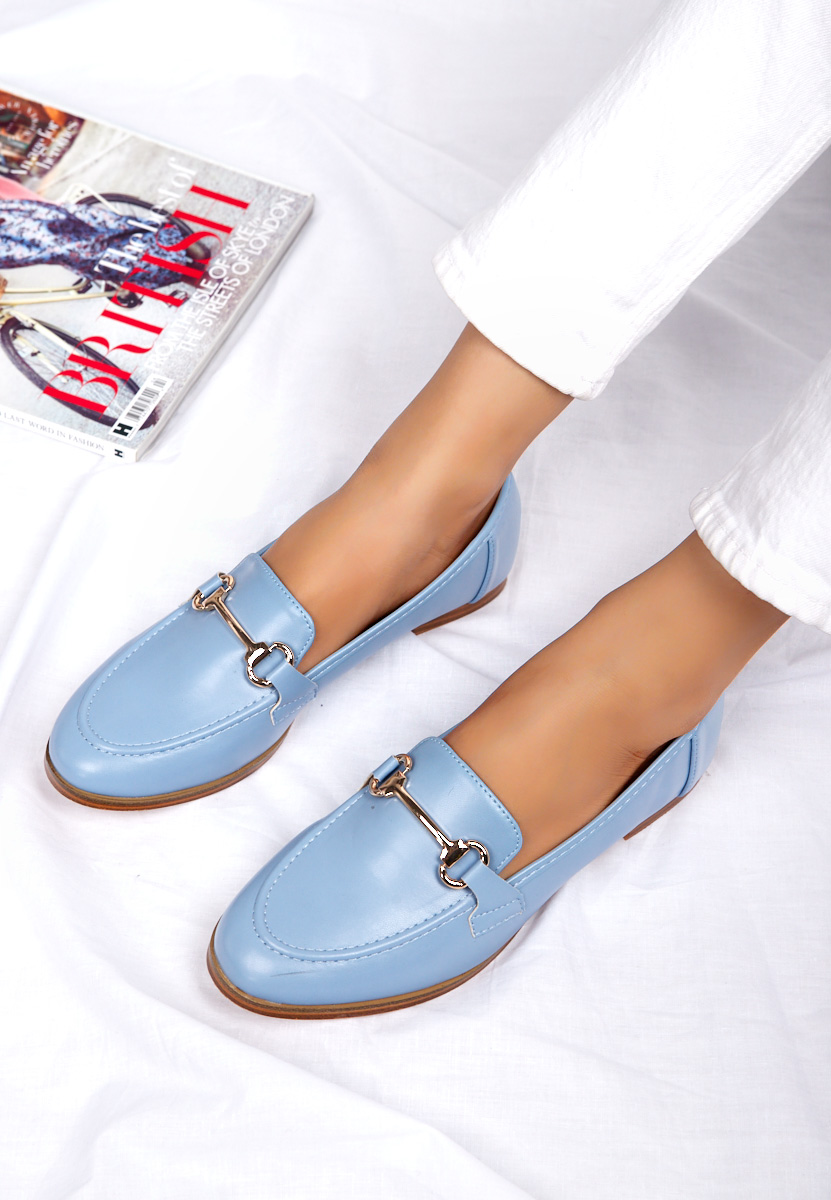 Svetlě modré dámské mokasíny Casica