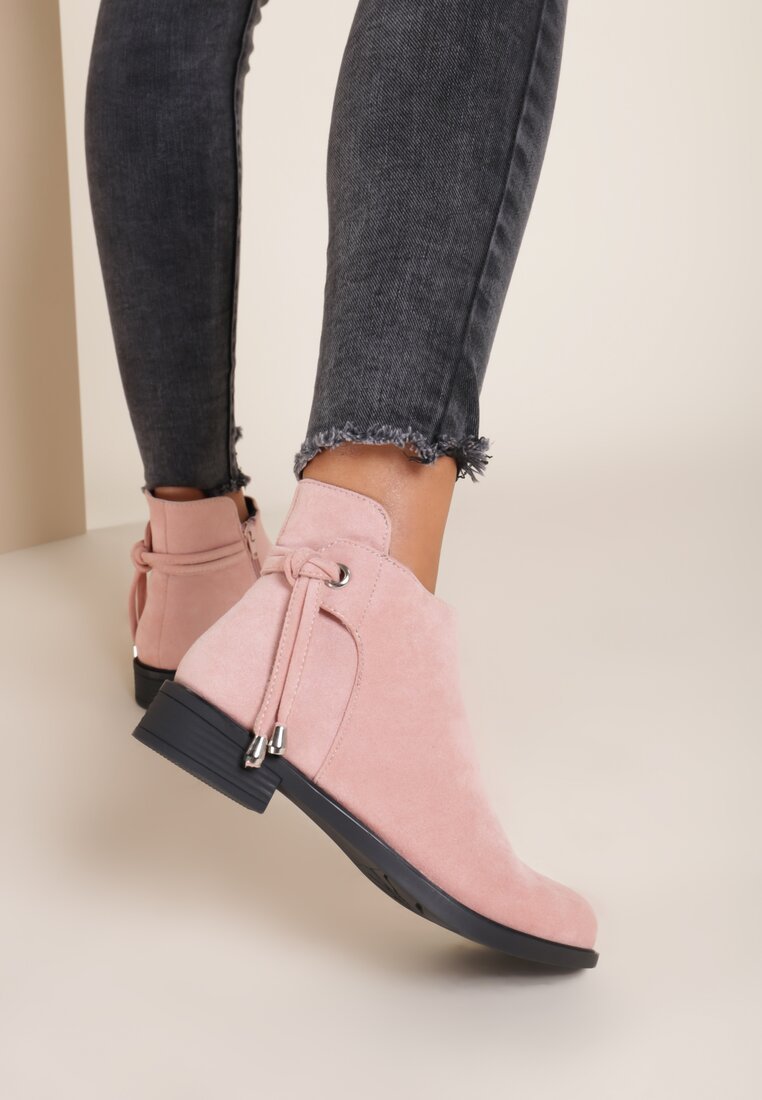 Ružové dámské kotníkové boty Dezara