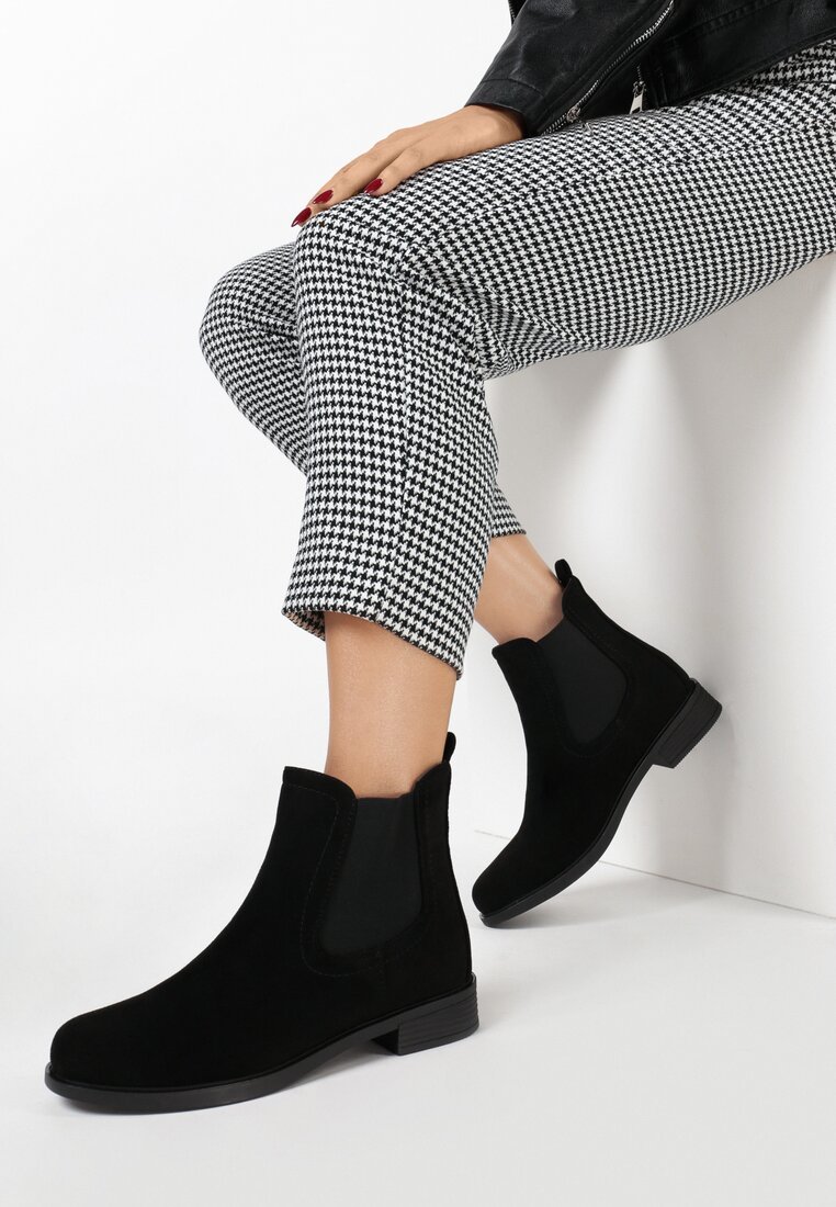 Černé dámské kotníková obuv Zelmira