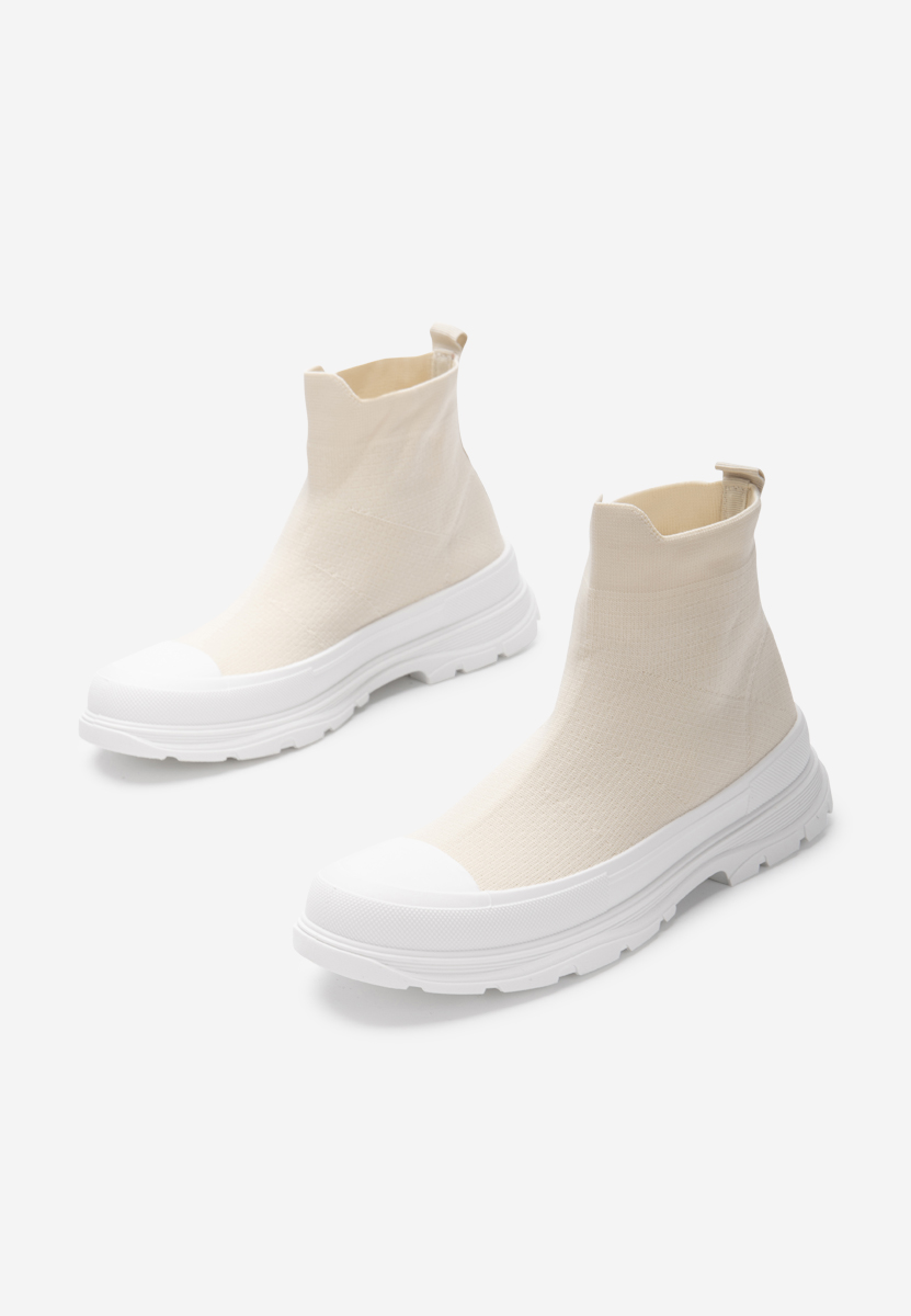 Béžové kotníkové tenisky Zynnia