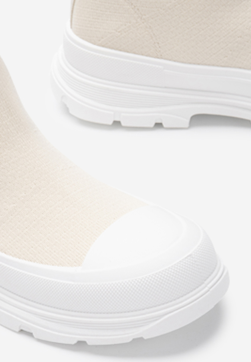 Béžové kotníkové tenisky Zynnia