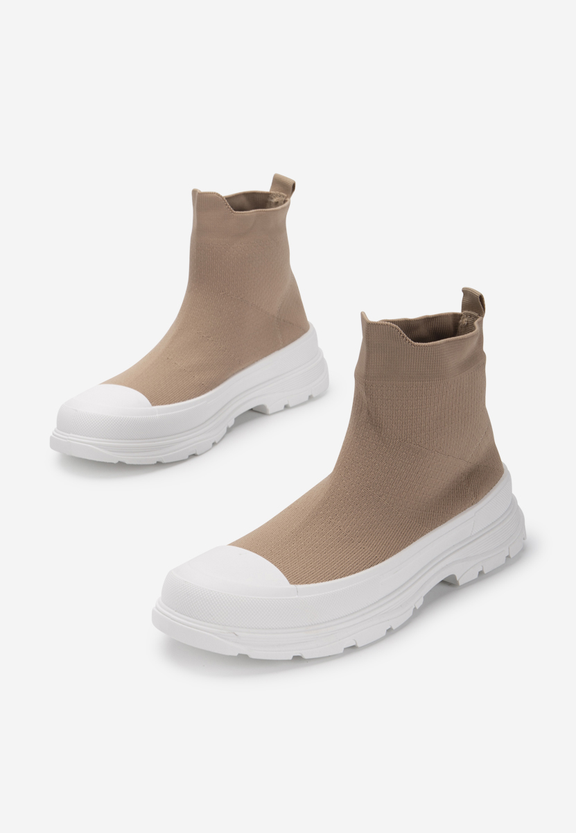 Khaki kotníkové tenisky Zynnia