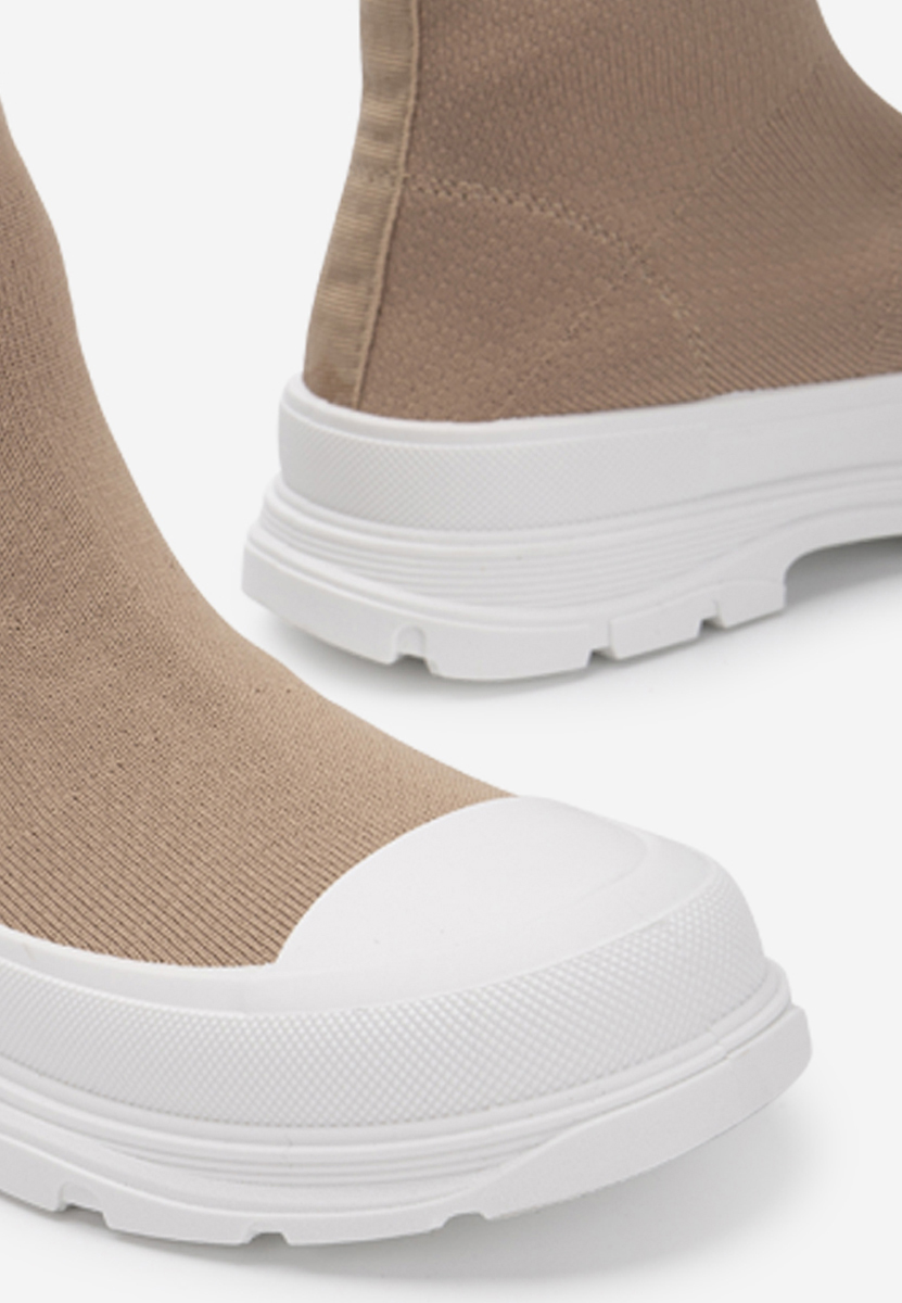 Khaki kotníkové tenisky Zynnia