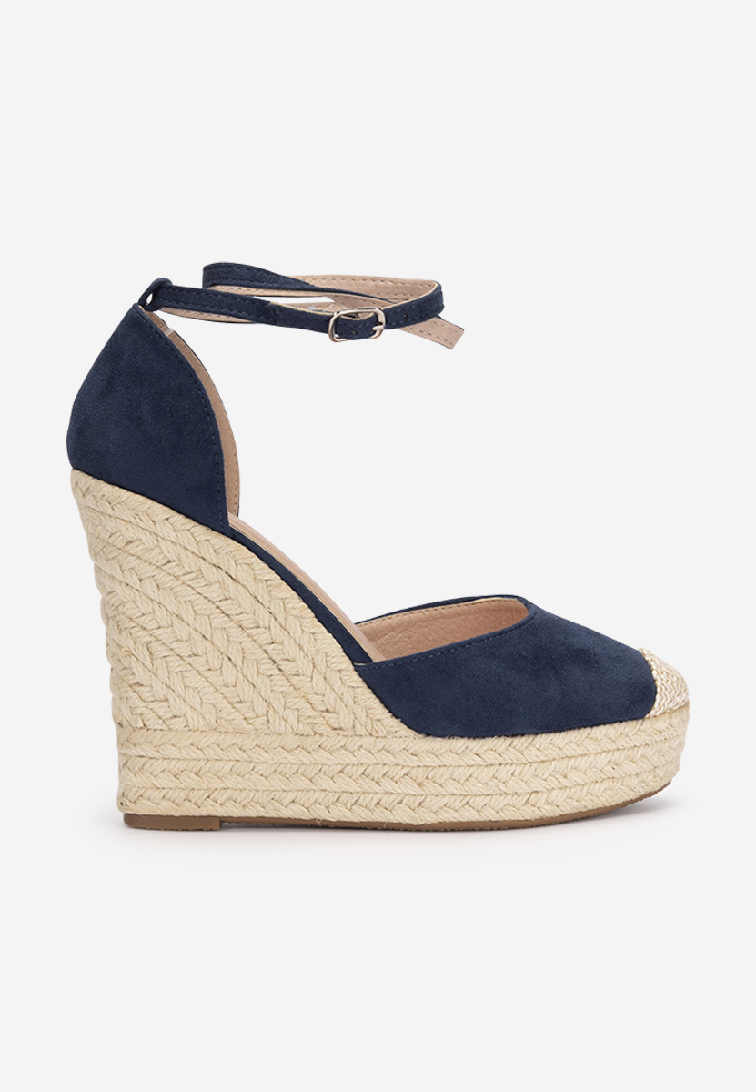 Tmavě modré sandály espadrilky Saniza