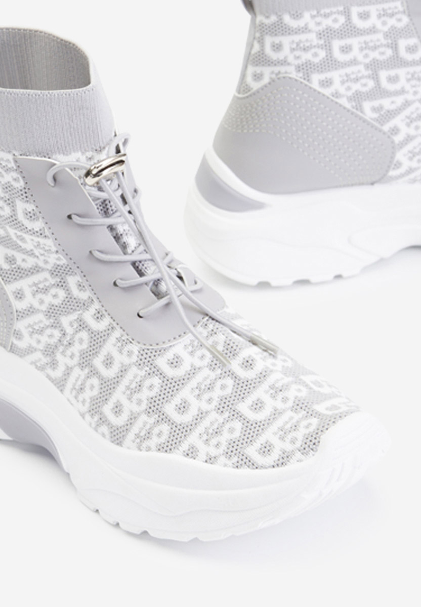 Šedé kotníkové tenisky Suela