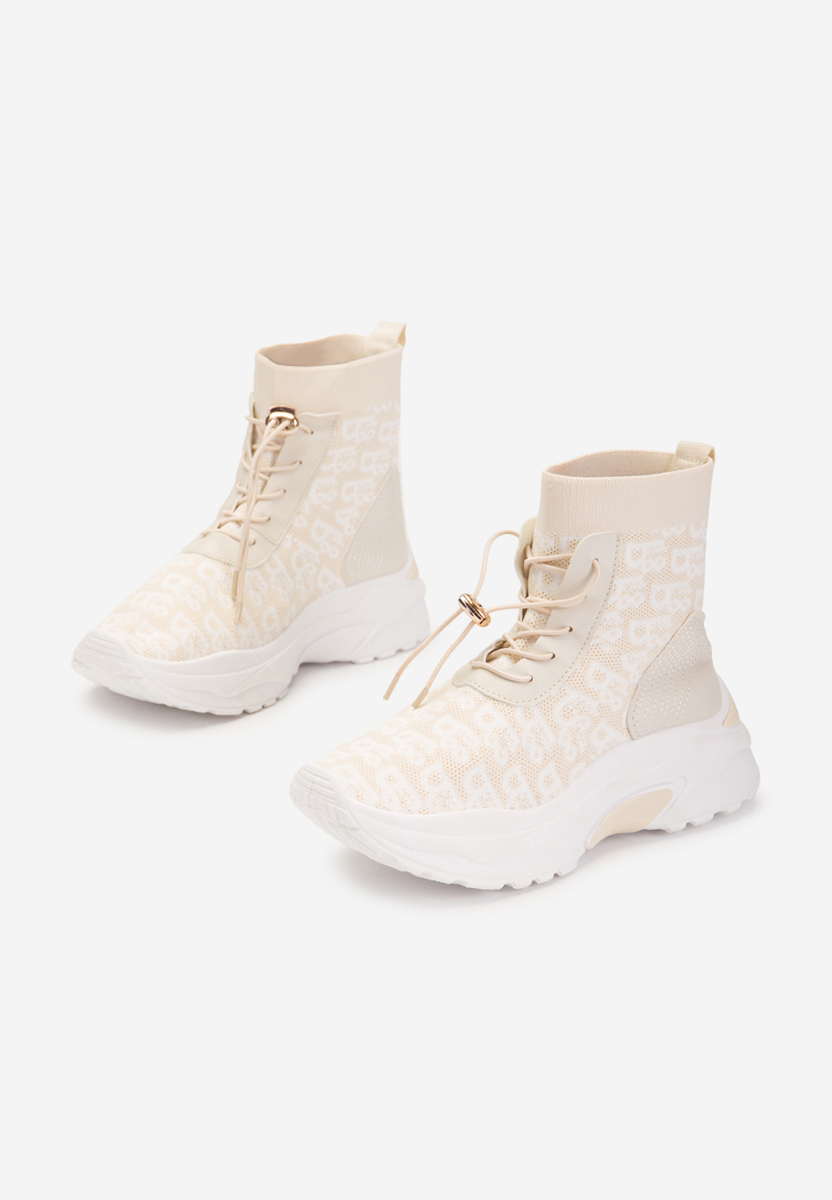 Béžové kotníkové tenisky Suela