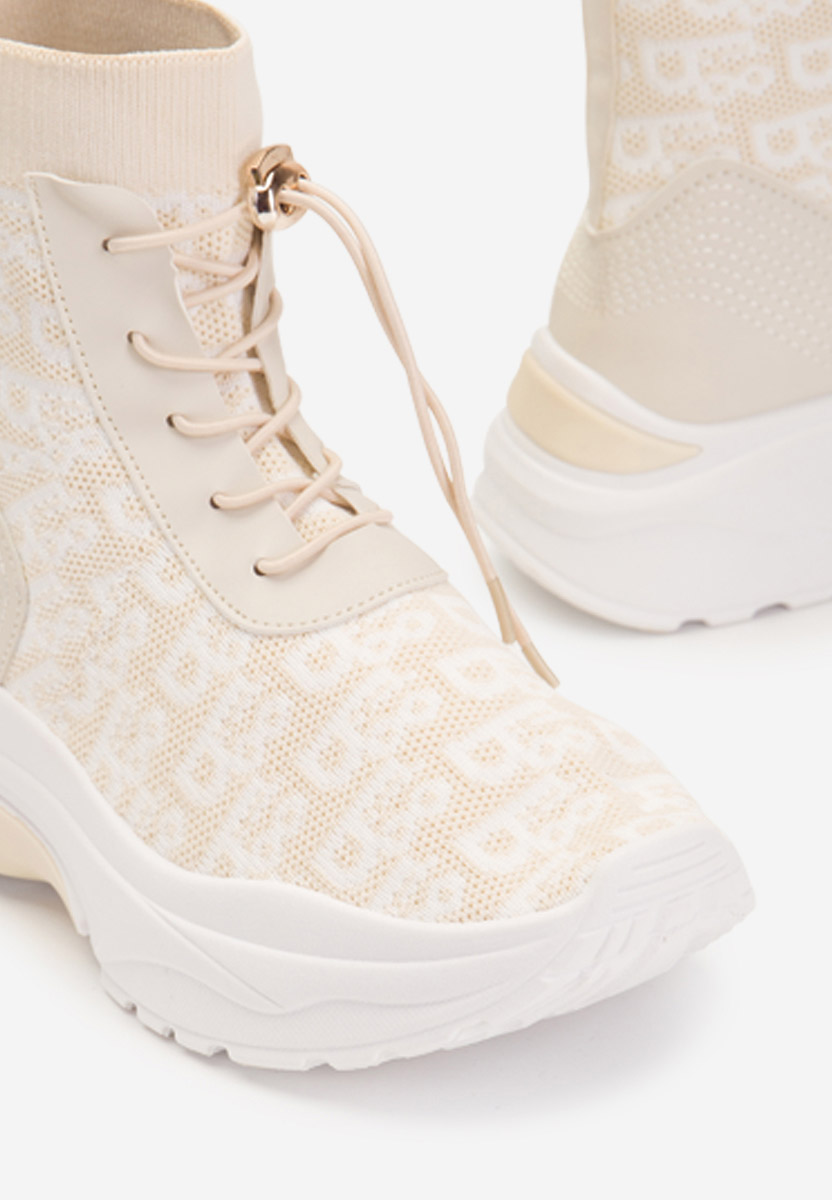 Béžové kotníkové tenisky Suela