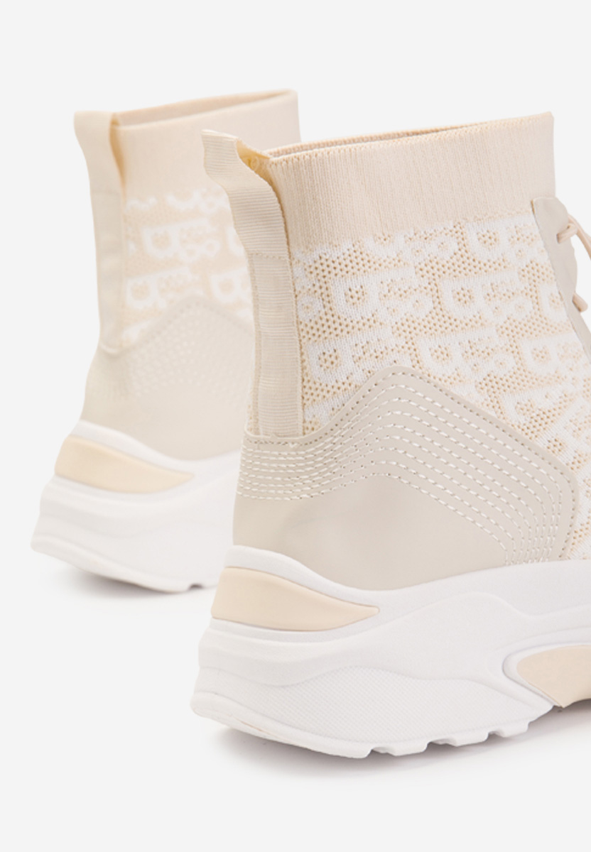 Béžové kotníkové tenisky Suela