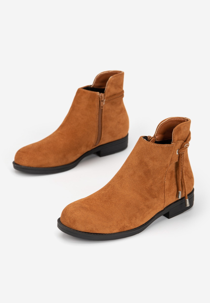 Camelové dámské kotníkové boty Dezara