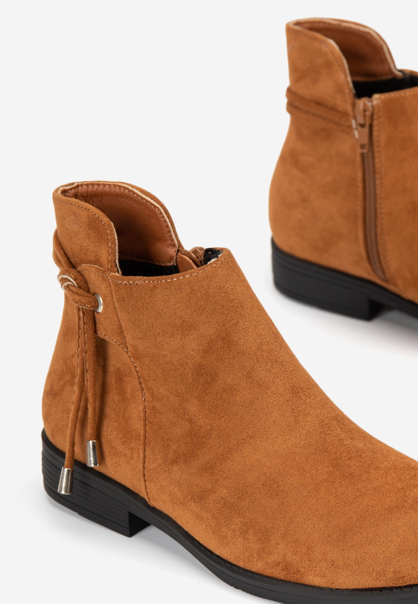 Camelové dámské kotníkové boty Dezara