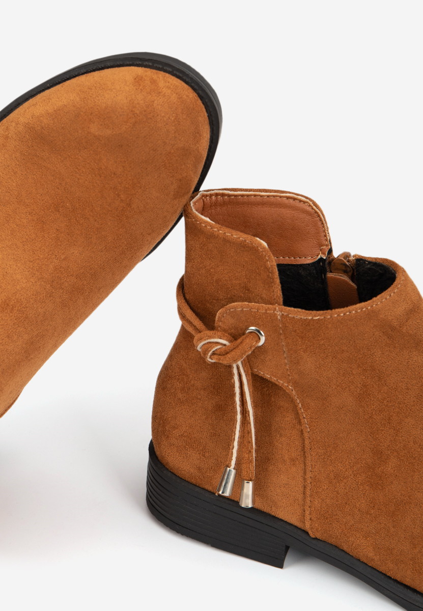 Camelové dámské kotníkové boty Dezara