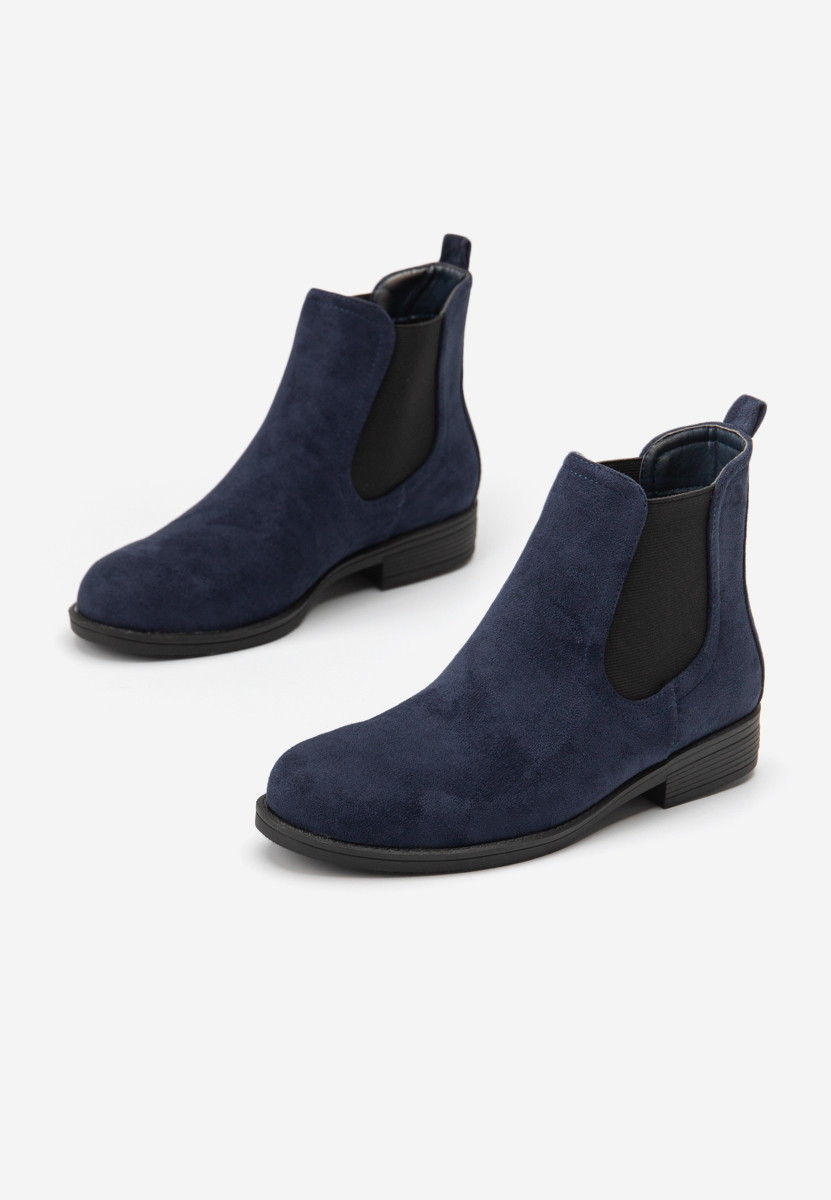 Tmavě modré dámské kotníkové boty Zelmira