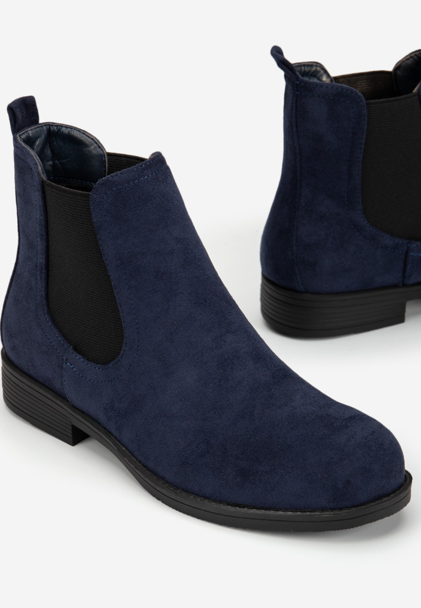 Tmavě modré dámské kotníkové boty Zelmira