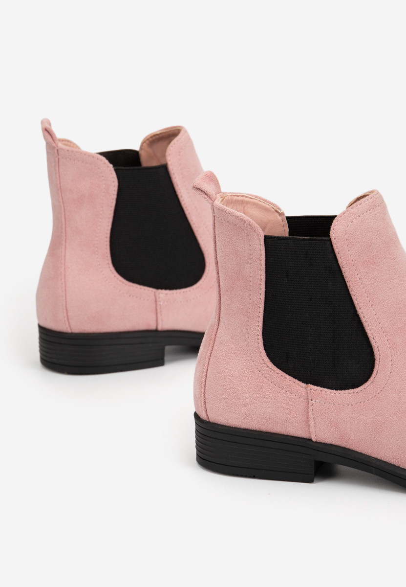 Ružové dámské chelsea boty Zelmira