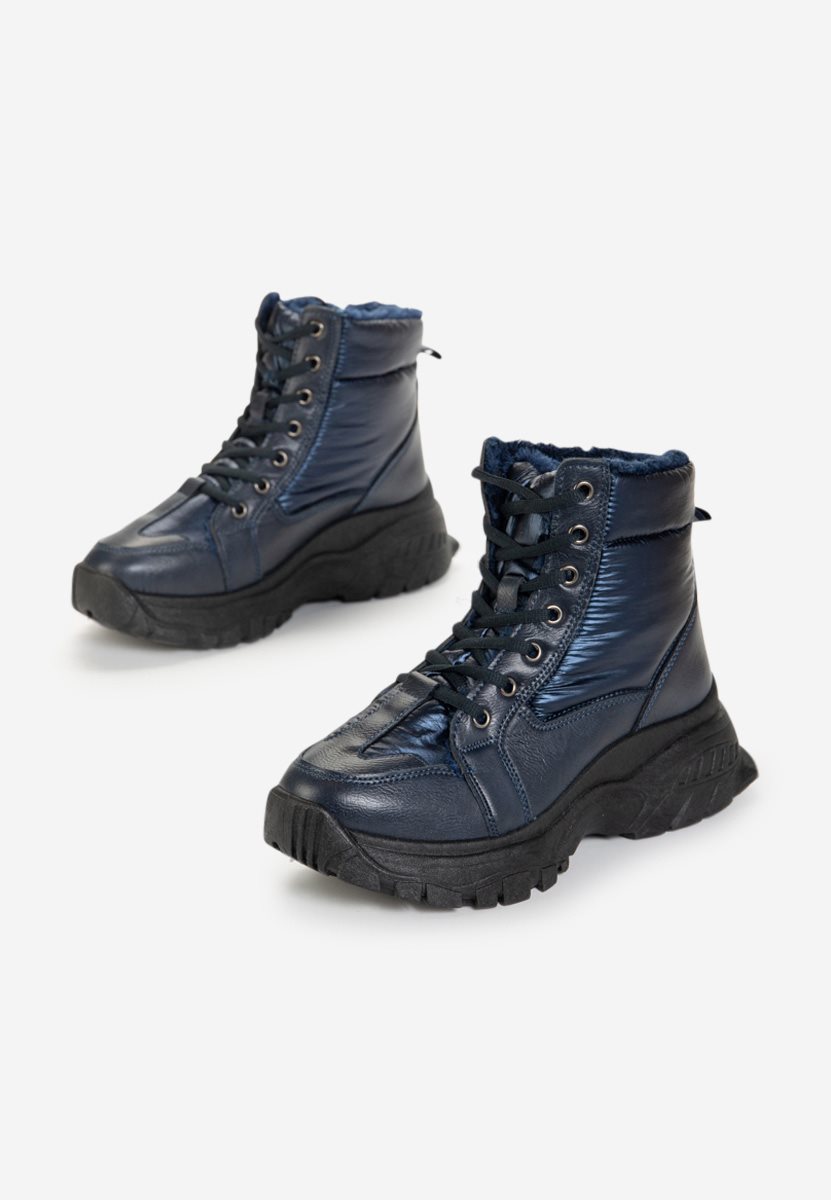 Tmavě modré kotníkové tenisky Macey