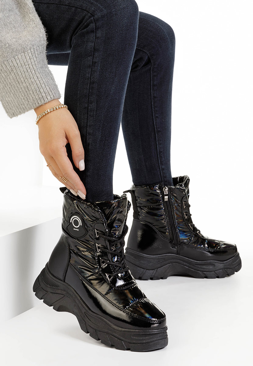 Černé dámské zimní boty Louisa