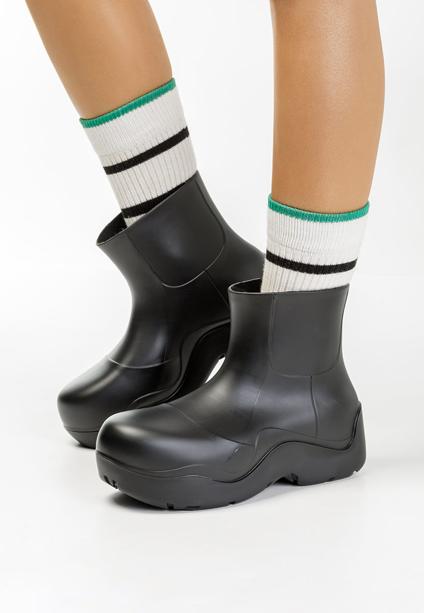 černé dámske gumáky Gretel