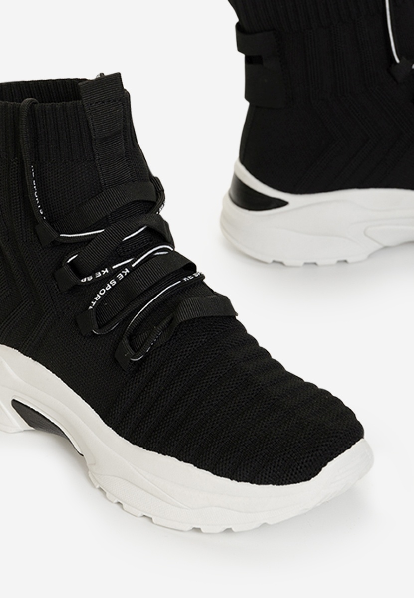 Černé ponožkové tenisky Karrie