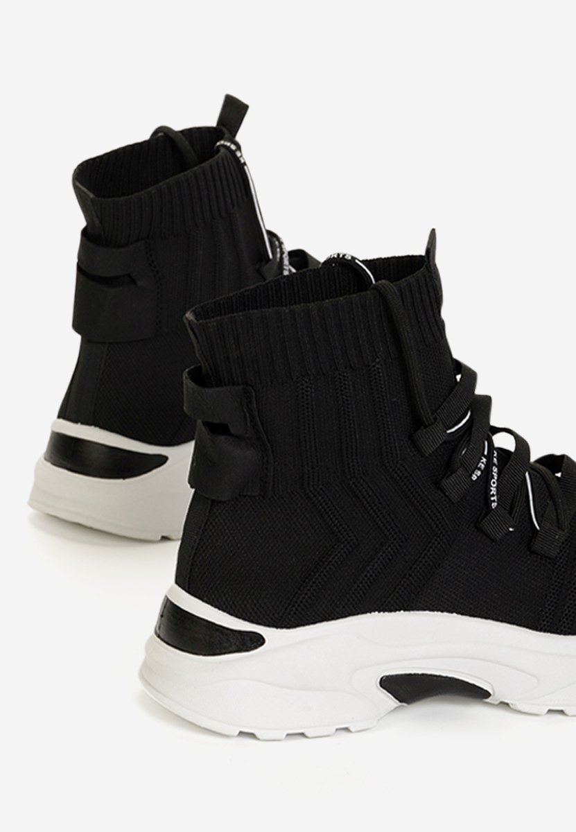 Černé ponožkové tenisky Karrie