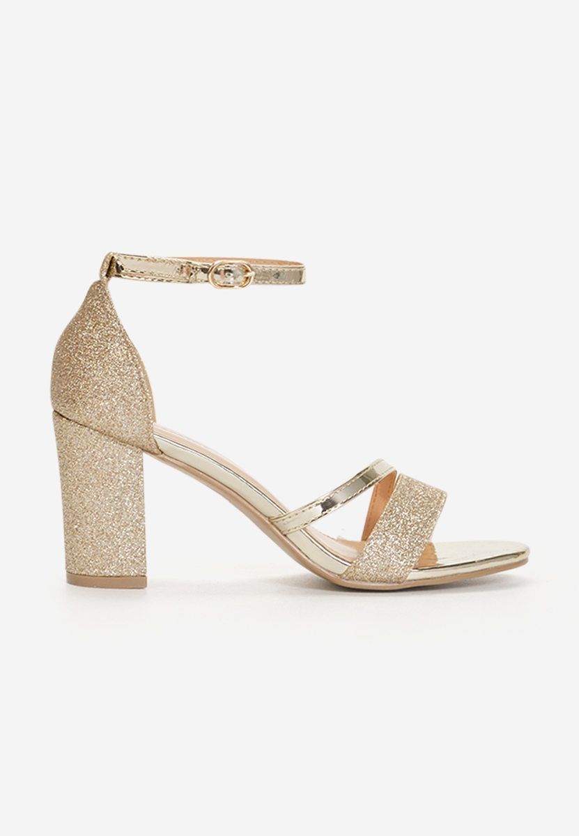 Zlaté elegantní dámské sandály Malena V2