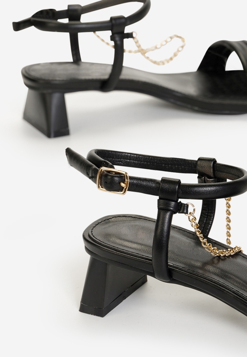 černé elegantní dámské sandály Ellenne