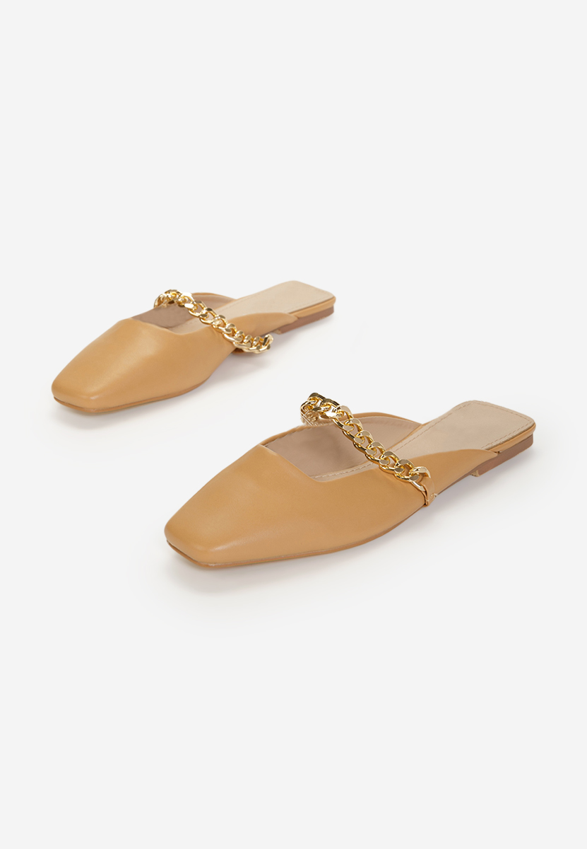 Hnedé dámské dřeváky Jaina