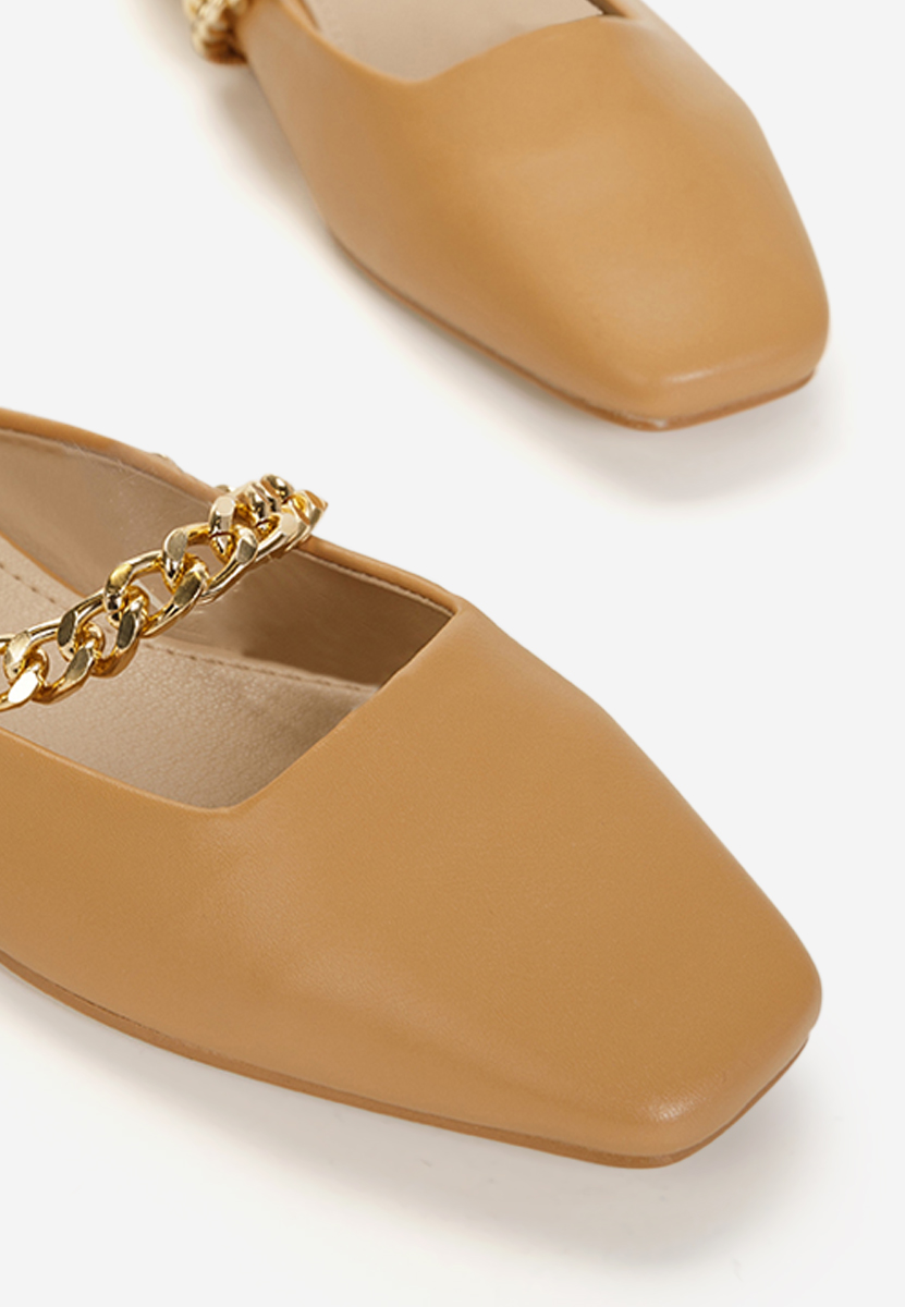 Hnedé dámské dřeváky Jaina