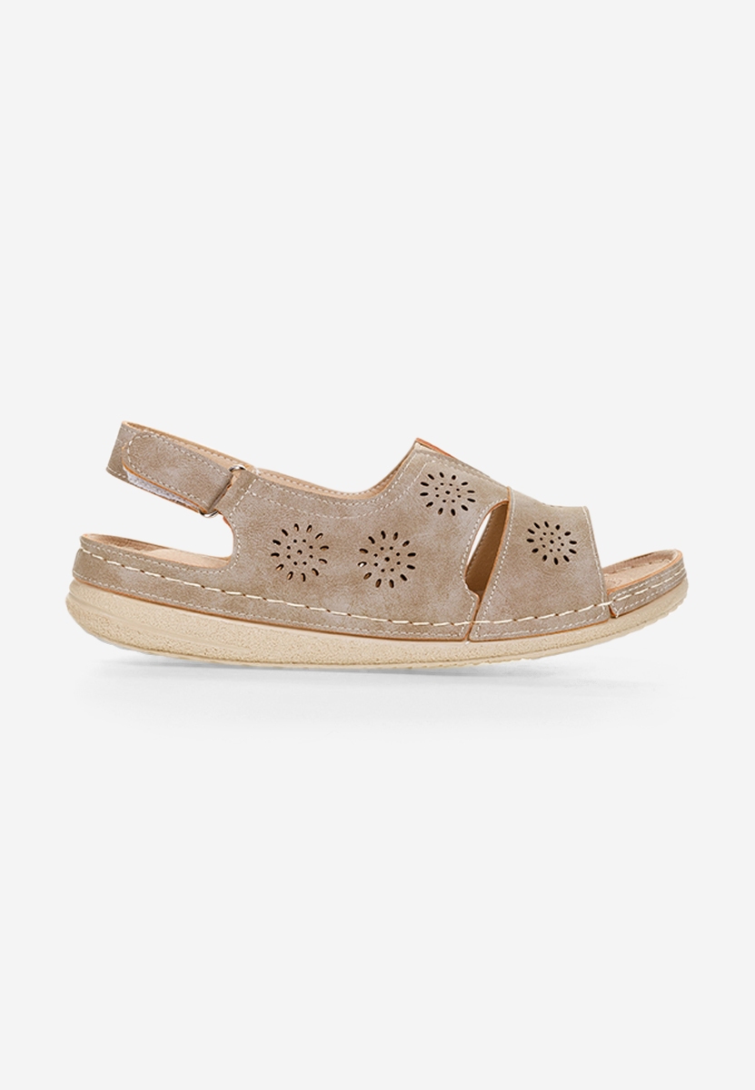 Khaki dámské sandály Lisandra