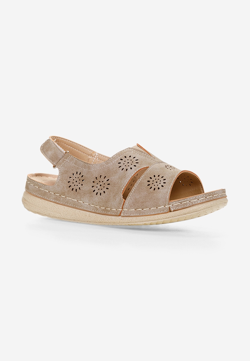 Khaki dámské sandály Lisandra