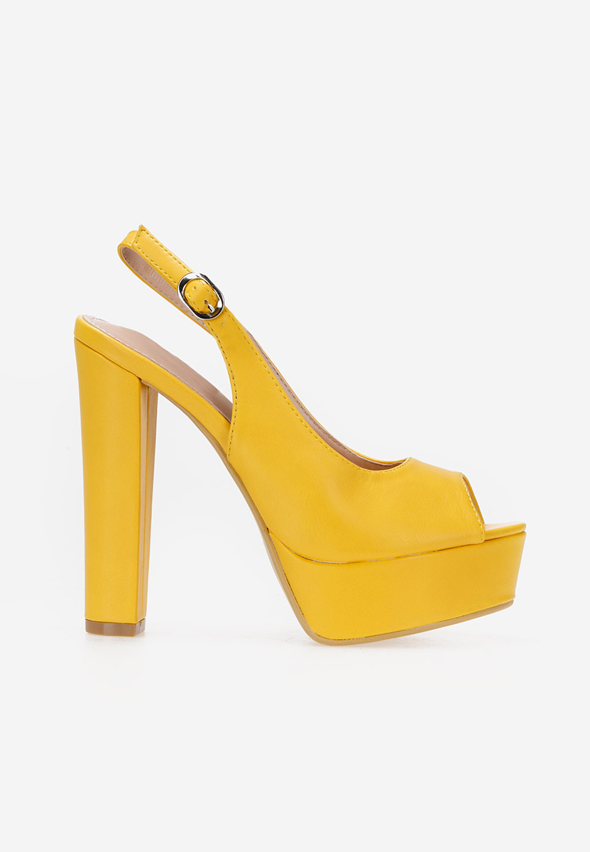 Žlutá sandály na podpatku Arabia V2
