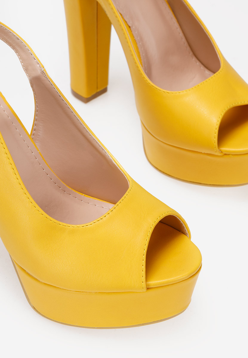 Žlutá sandály na podpatku Arabia V2