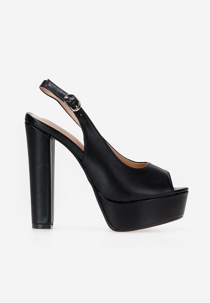 Černé sandály na vysokém podpatku Arabia V2