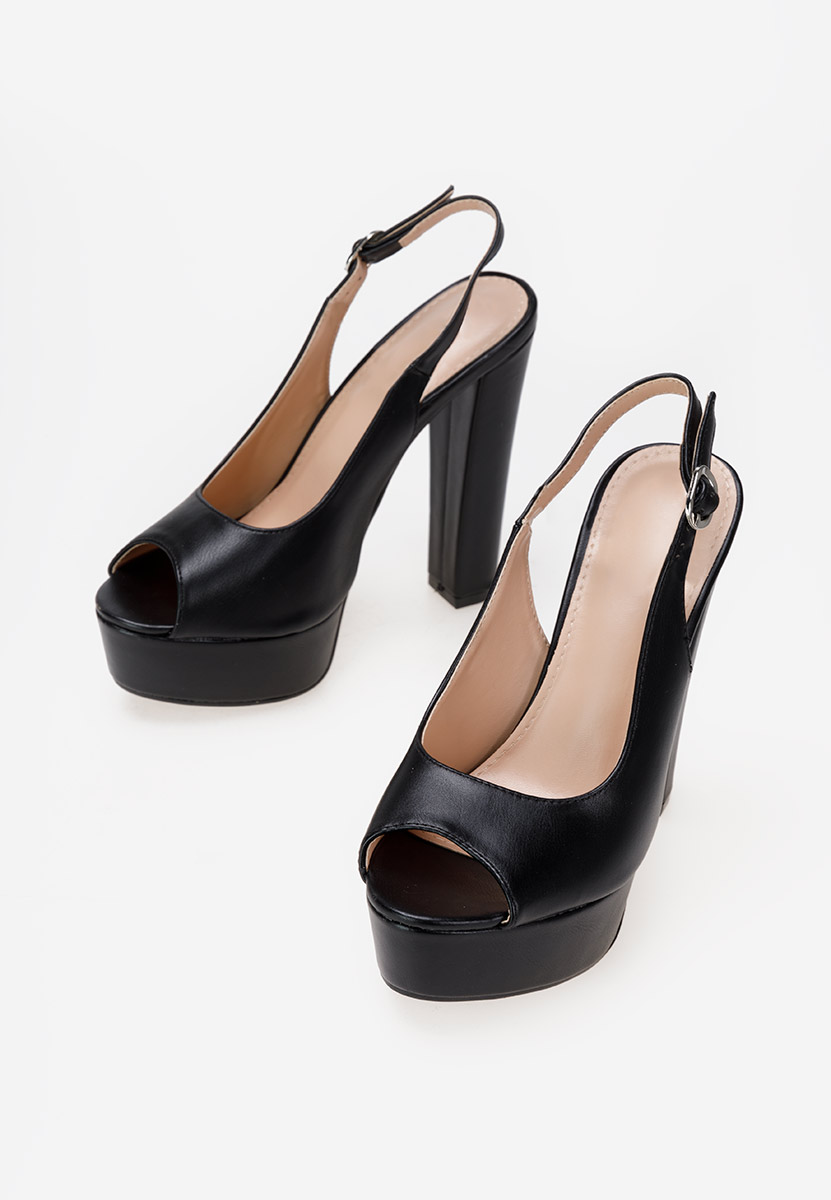 Černé sandály na vysokém podpatku Arabia V2