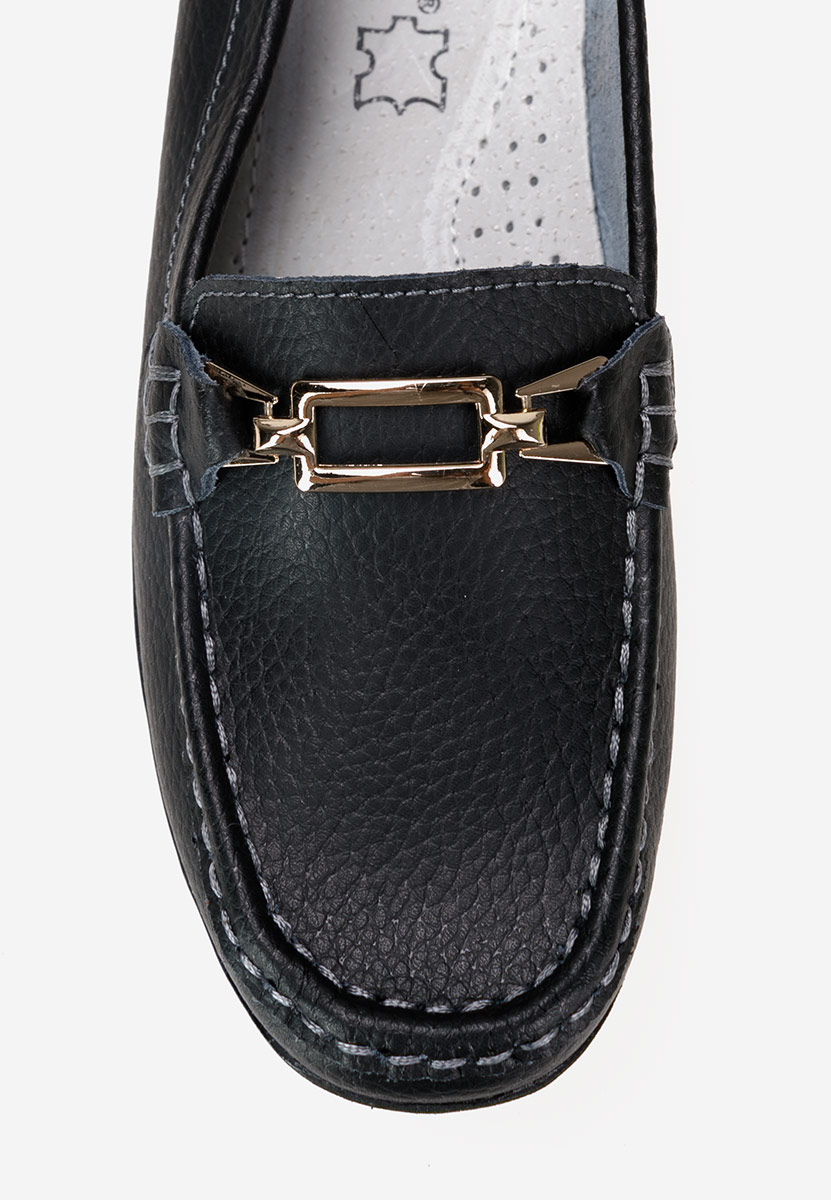 Černé dámské kožené mokasíny Celetina