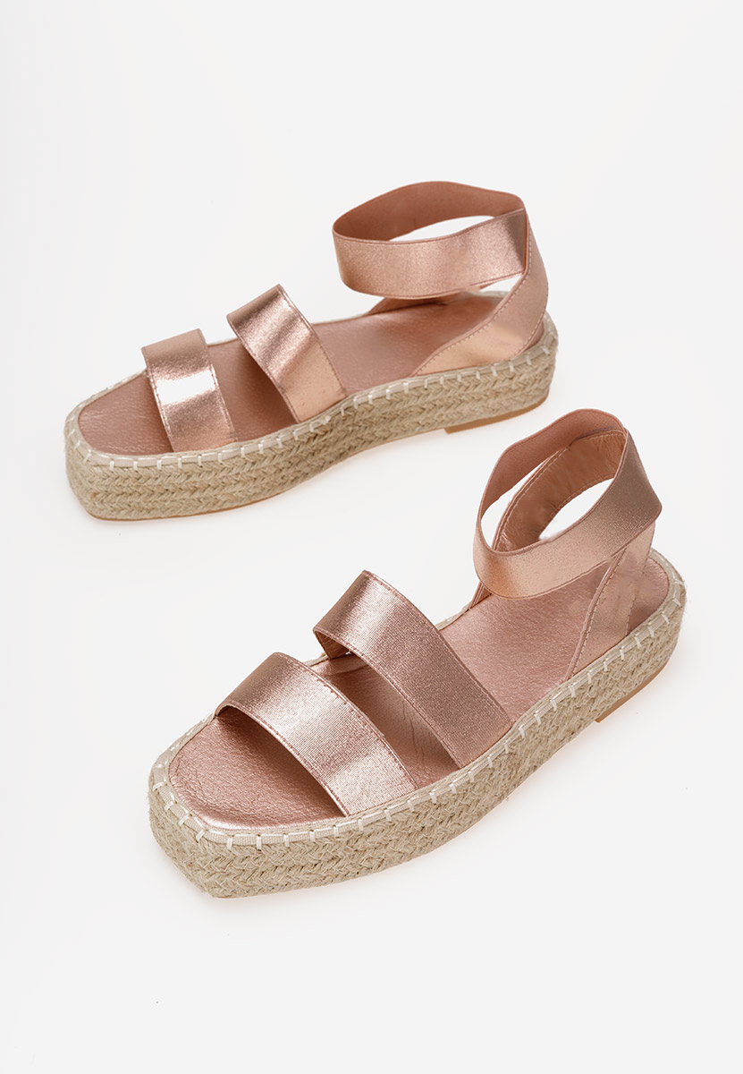 Champagne dámské sandály Clarena