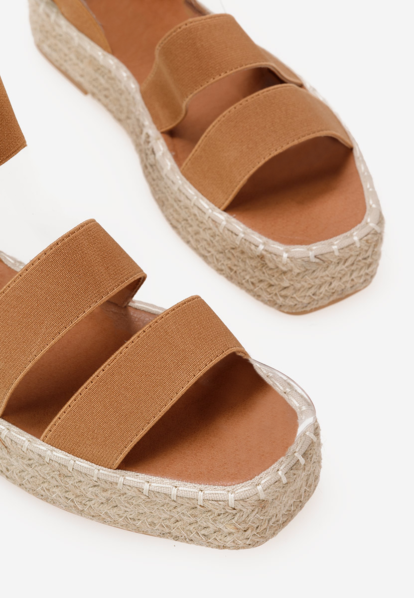 Hnedé dámské sandály Clarena