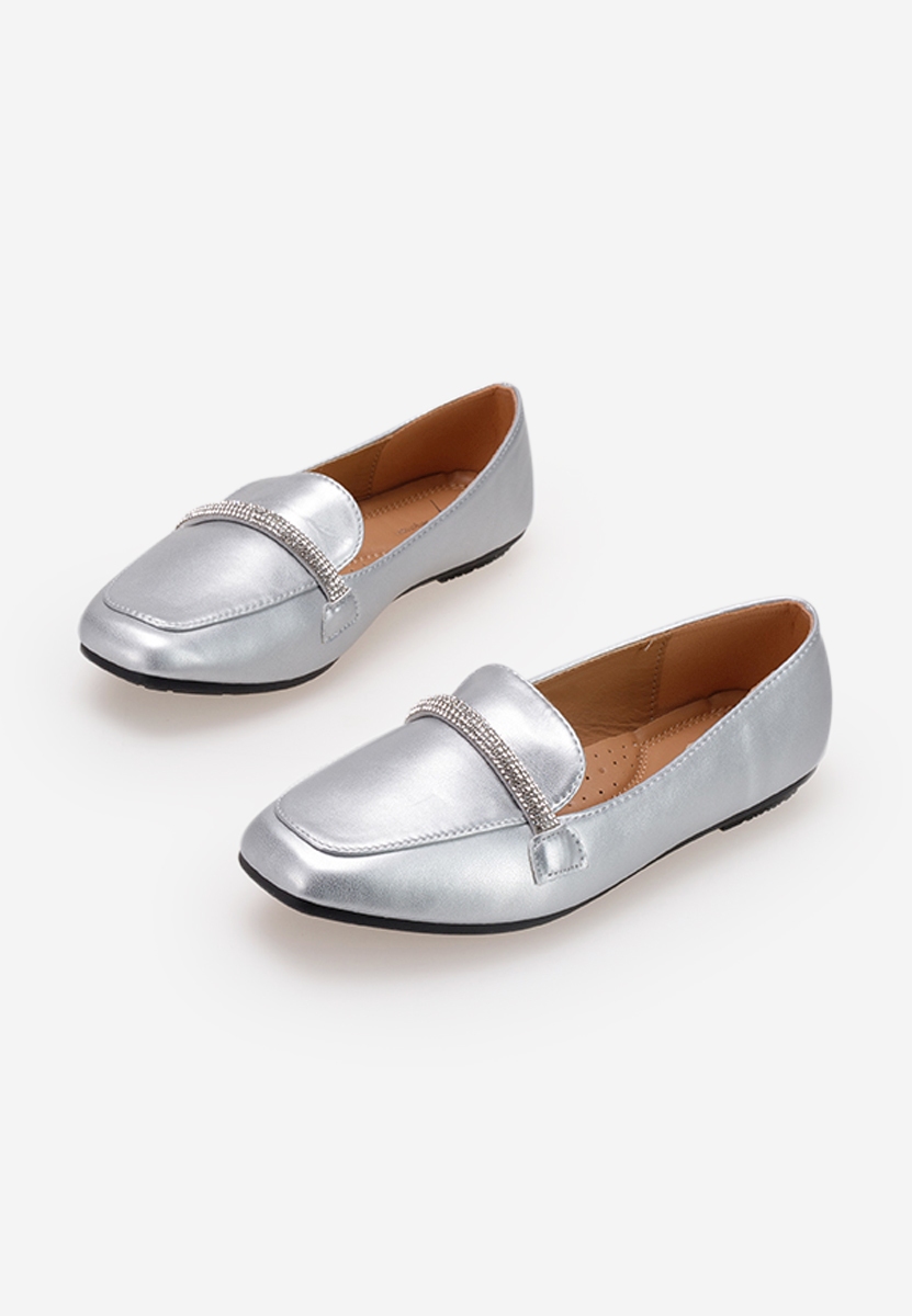 Stribrné mokasíny dámské Carre