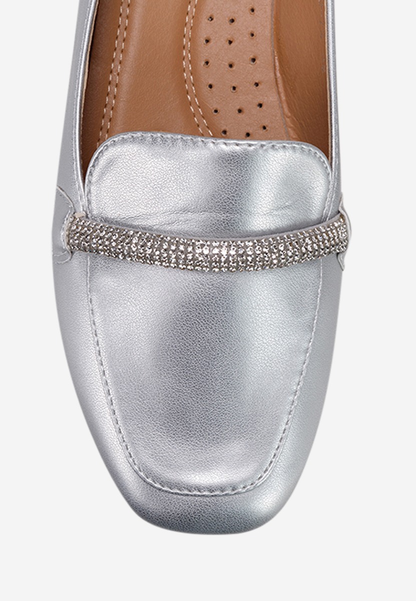 Stribrné mokasíny dámské Carre