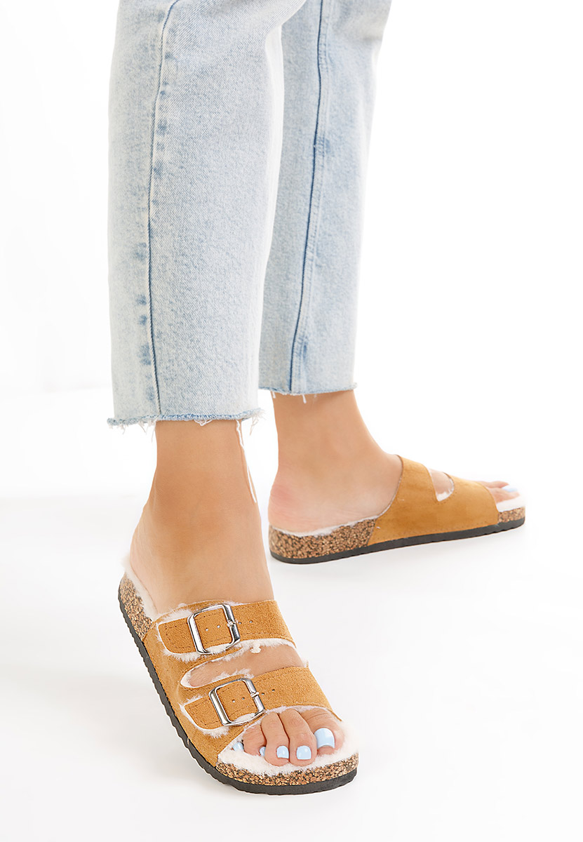 Camelové domácí pantofle Testa