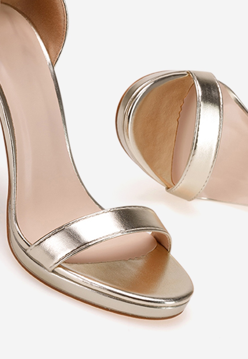 Zlaté sandály do špičky Marilia