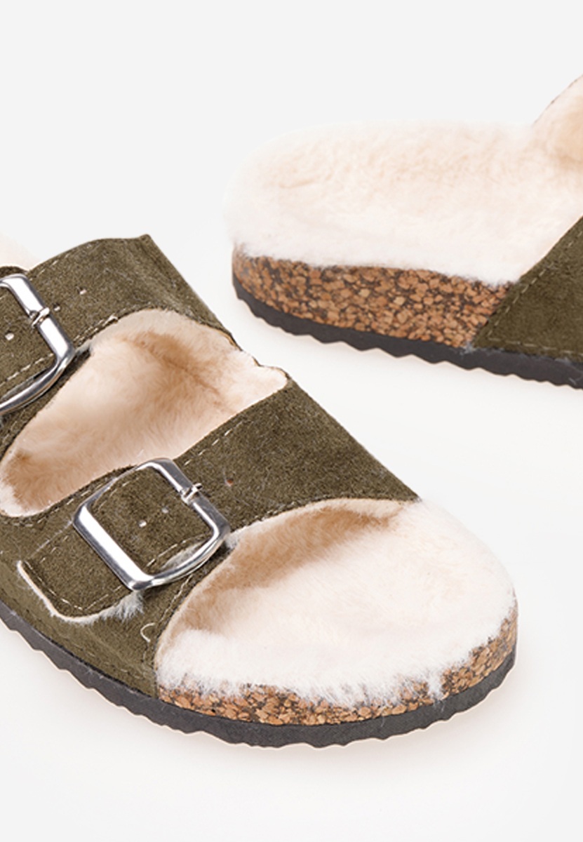 Khaki domácí pantofle Testa