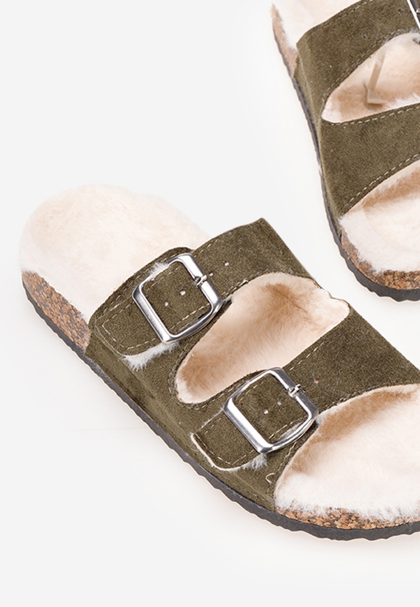 Khaki domácí pantofle Testa