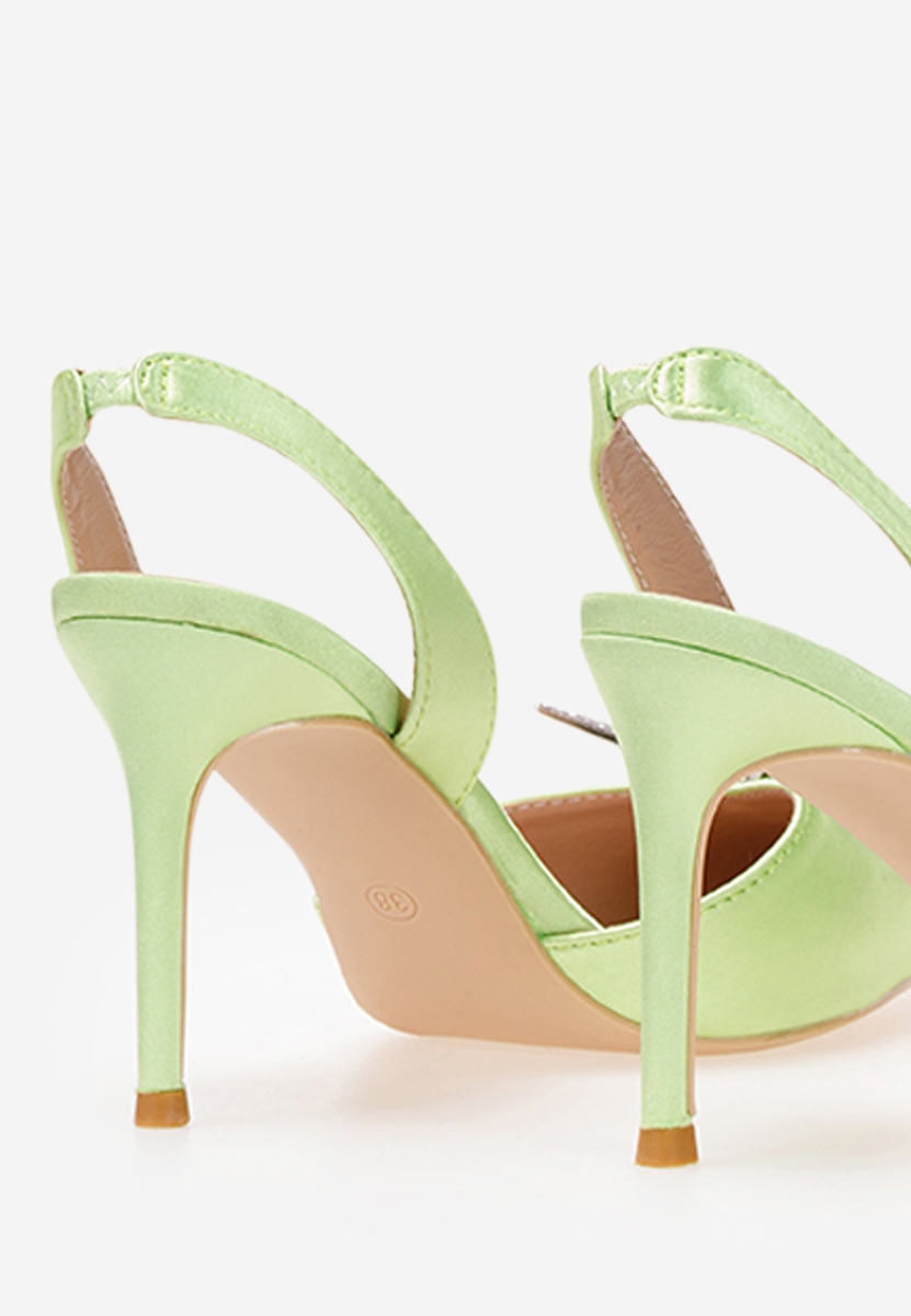 Limetkové elegantné lodičky Arruna